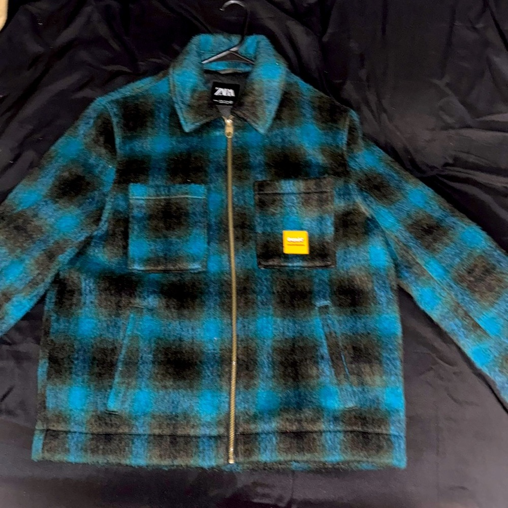 I’m Selling A Medium Zara Flannel Jacket, Worn Only twice.